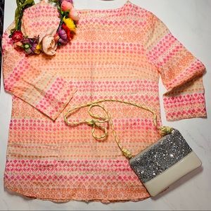 Crewcuts Girls’ Geometric Fancy Silk Blend Top 12